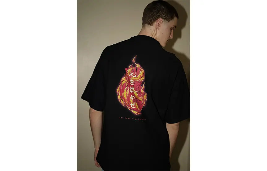 Gannett in our Set your Heart Ablaze Tee