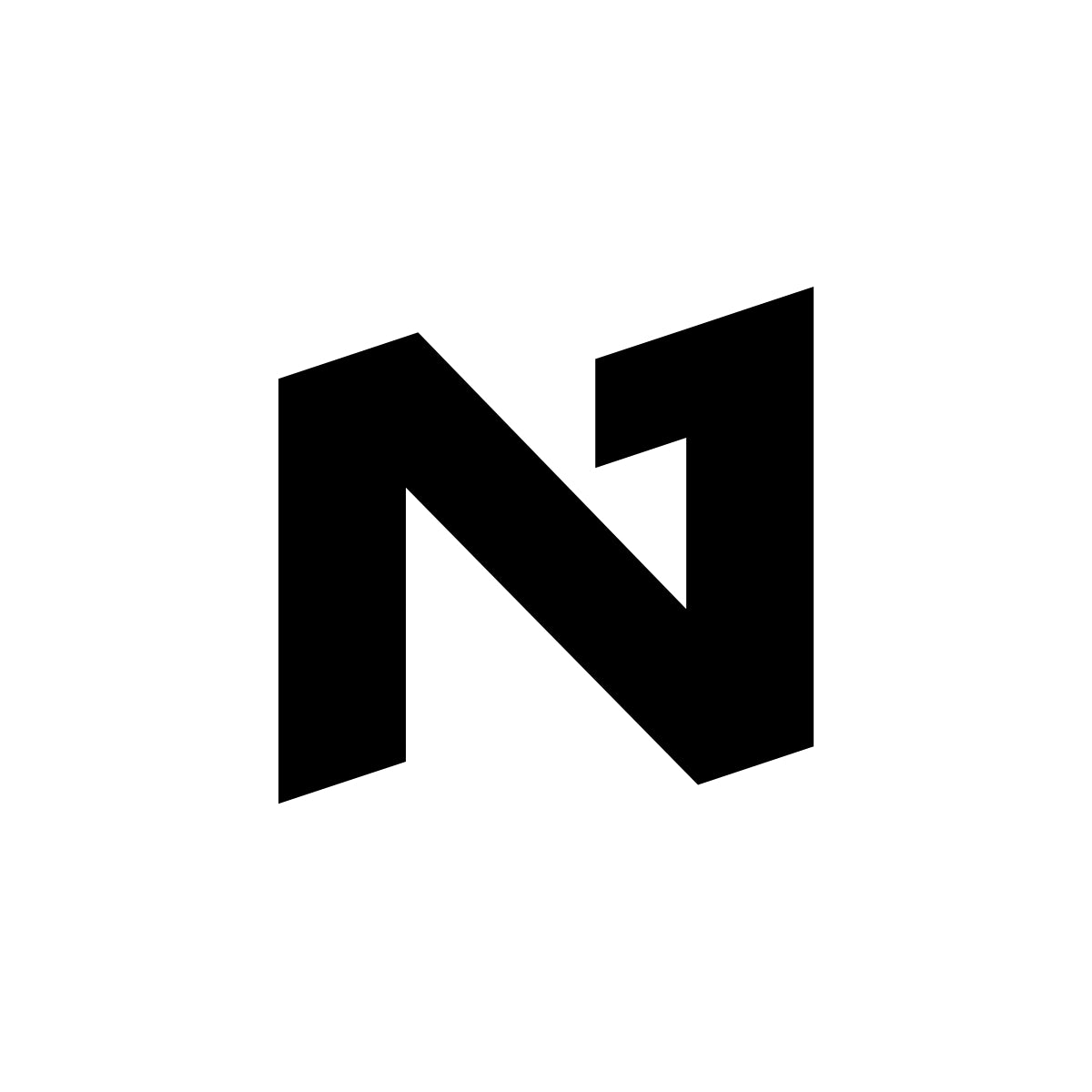 Minimalistic logo design for No1 Apparels, featuring a clean aesthetic, reflecting the brand's focus on stylish and versatile anime-inspired clothing.