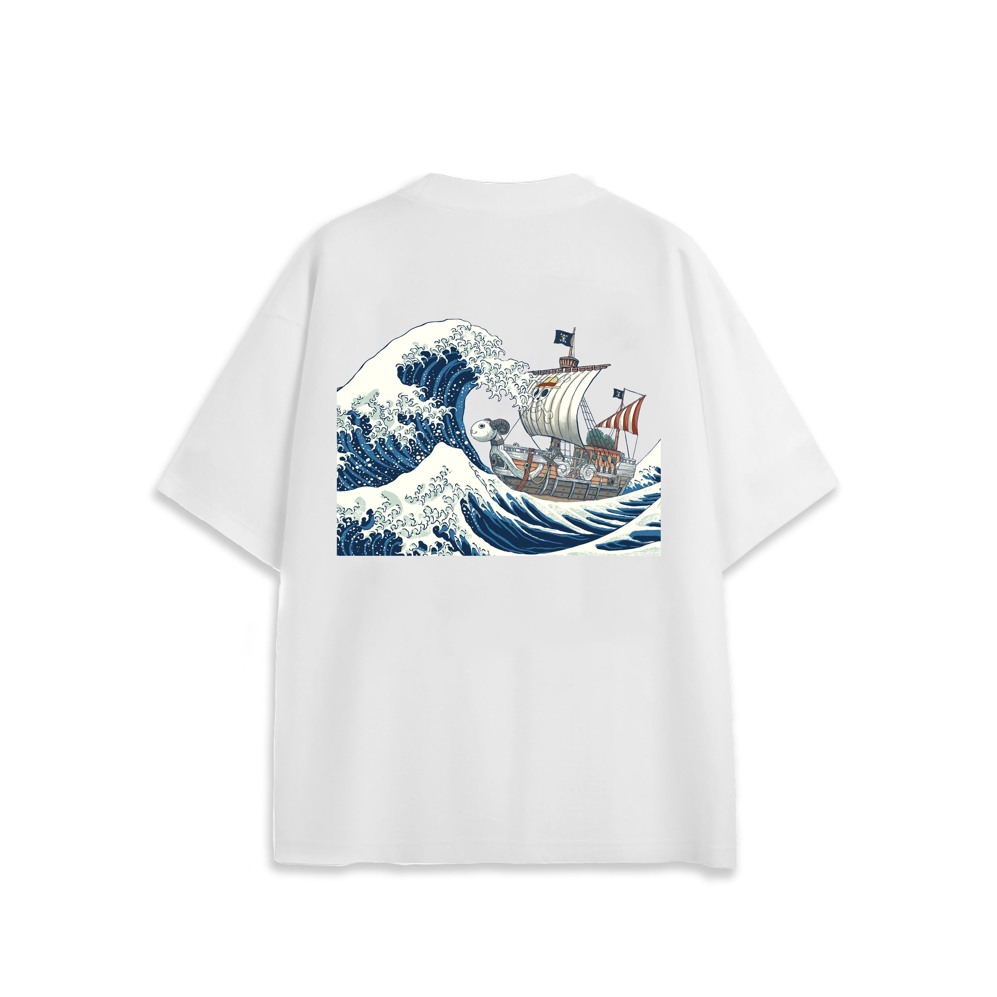 Going Merry Oversized Anime T-shirt Back Stock