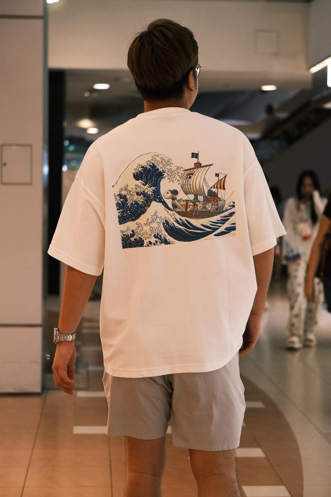 Going Merry Oversized Anime T-shirt Rear