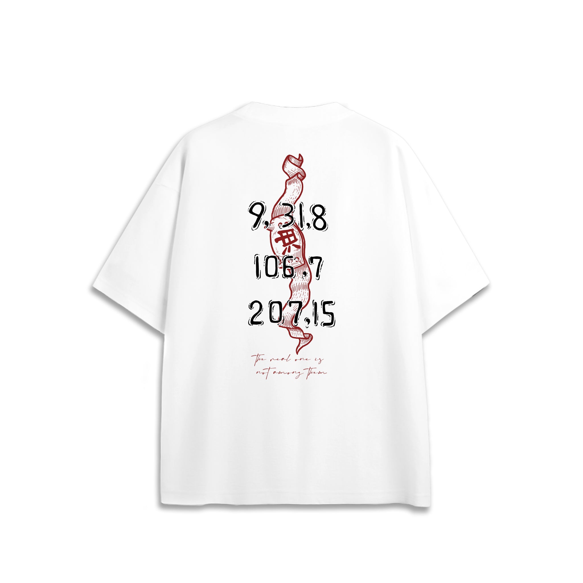 The Last Message Oversized Anime Tshirt Back