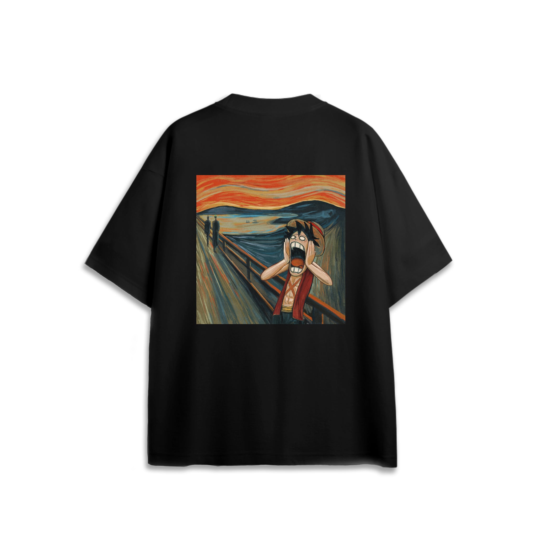 The Pirate Scream Oversized Anime Tshirt Back