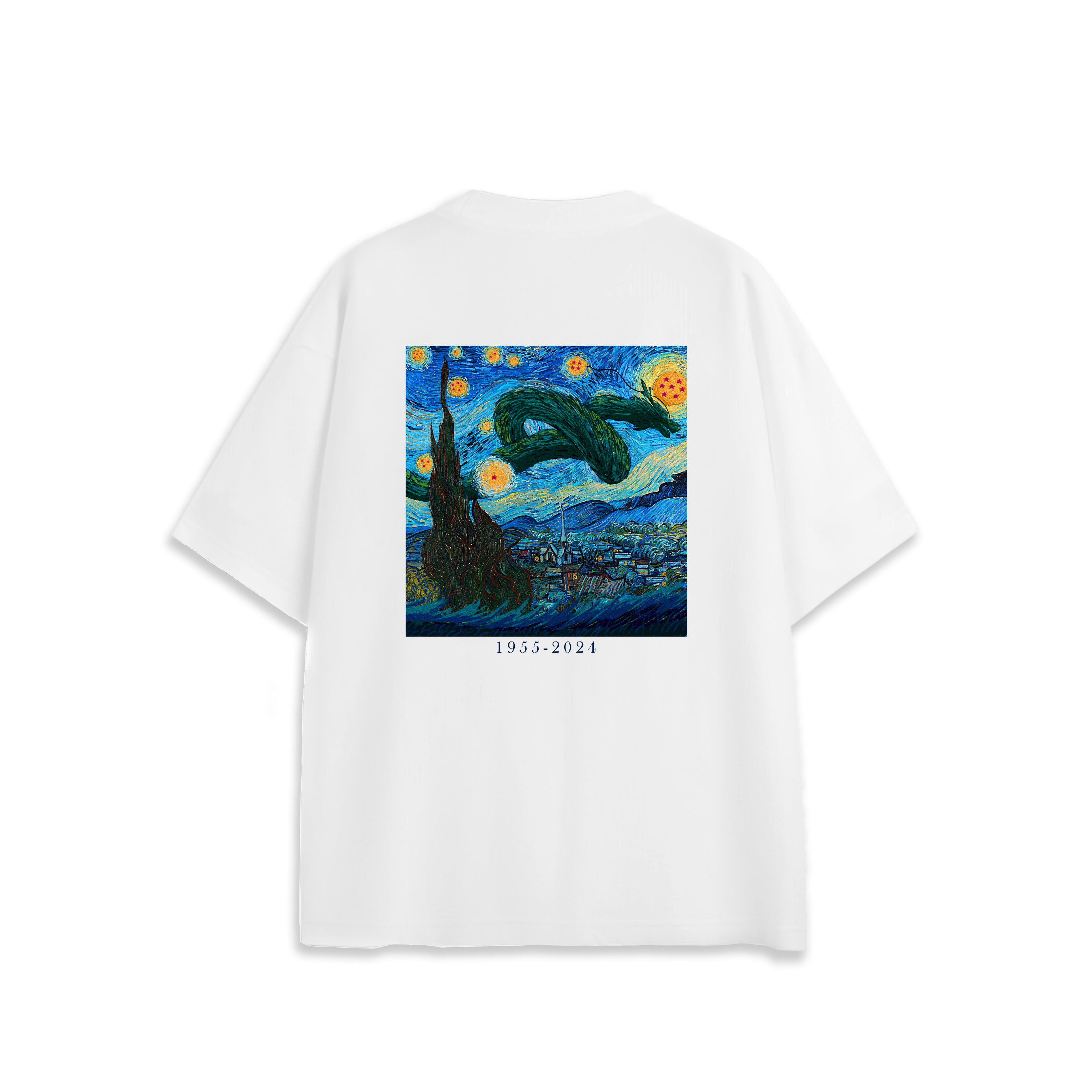 The Starry Dragon Night | Dragon Ball Oversized Anime T-shirt